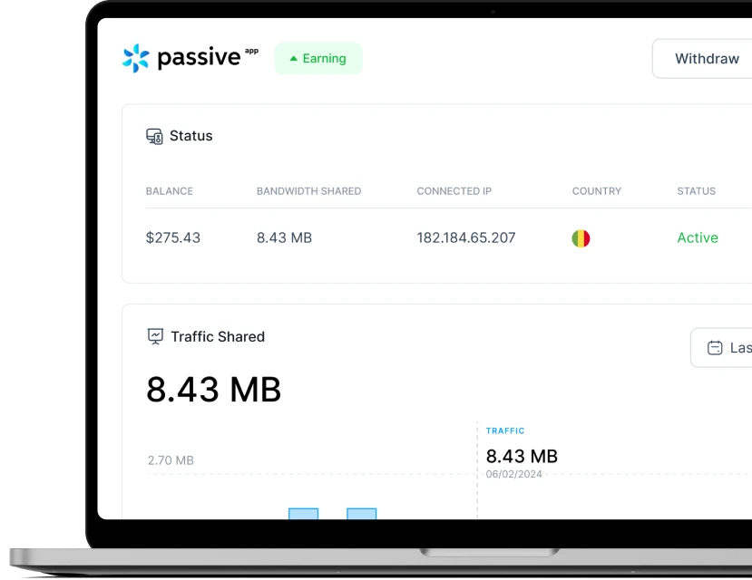 Passive App Dashboard